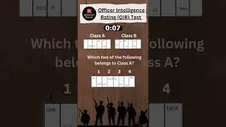 Officer Intelligence Rating (OIR) Test || SSB Interview || #cds #nda #afcat #ssb
