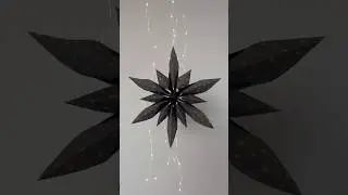 DIY 3D paper snowflake #paperart #papersnowflakes #moitoiart #christmasdecor #papercraft #diypaper