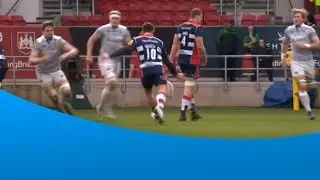 Bristol Rugby's Gavin Henson's spectacular drop goal