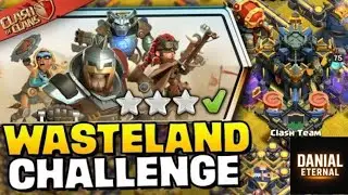 Easily 3 Star Wasteland Rumble Challenge(Clash of Clans)|سه ستاره زدن چالش غرش سزمین ویران