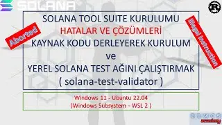 Solana Tool Suite Kaynaktan Kurulumu