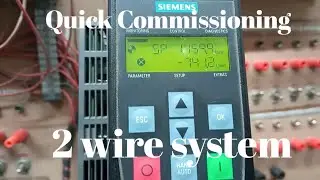 SINAMICS G120 Drive || Quick Commissioning || 2 wire selection