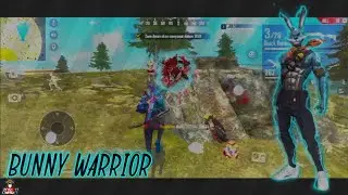 Gameplay 1vs2 Bunny warrior bundle- FREE FIRE battleground