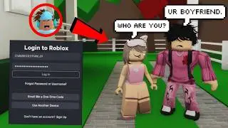 I Logged Into My BIGGEST FAN'S ACCOUNT And Her BOYFRIEND Joined... (Brookhaven)