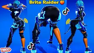 *New* Fortnite Brite Raider Skin Showcase Thicc 🍑😍 Top Tiktok Emotes & Dances 😘 Cold Fusion Style 😜