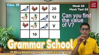 08 W3 Пробный тест по математике для поступления в гимназию (11+ класс) для подготовки к вступите...