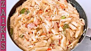 White Sauce Pasta Recipe | Creamy & Cheesy Pasta Without Cheese🌹❤