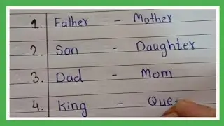 Change the gender in English | Masculine and Feminine Gender | Gender Name 10 | Gender