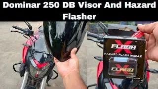 Dominar 250 BS6 | DB Visor | Hazard Light Flasher | Installation #dominar #hazardlights #bs6 #modify