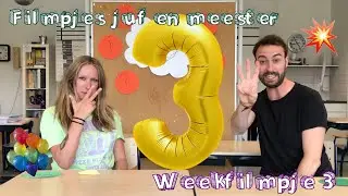 TELEFOONHOESJE van een BALLON 🎈 & VRAAG❓❗️ - weekfilmpje 3 filmpjes juf en meester
