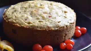 Traditional Christmas fruit cake|Easy soaked fruit cake recipe| No oven| No alcohol|Platesofflavour