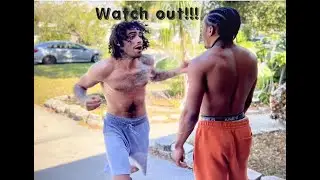 Street Fighter Calls OUT Amateur boxer! *SURPRISE ENDING*