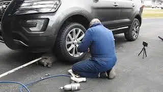 2016 Ford Explorer Gets the Winter Tires Blizzak See My other Video for adding Mud Flaps