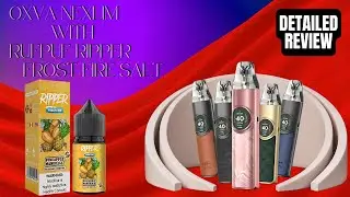 OXVA NEXLIM WITH RUFPUF RIPPER FROST FIRE SALT - DETAILED REVIEW IN URDU/HINDI #vapes #hookah