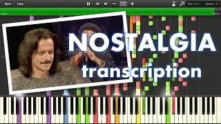 Yanni - Nostalgia Full Orchestral & Piano Transcription - Synthesia [HD]