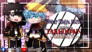 Kpop Demon Hunters Swap AU react to TAKEDOWN (FULL VER) || Ft. SAJA BOYS react to KPDH Original song