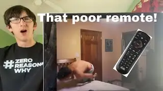 THAT POOR REMOTE! Greatest freakout ever reaction