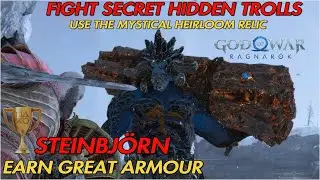 Secret Trolls Use the Relic, Find the hidden Steinbj&ouml;rn Armour,  And the Ready for Commitment Trophy