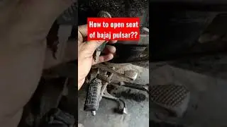 Как открыть сиденье Bajaj Pulsar?
