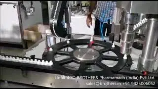 Eye Ear Drop Bottles Automatic Filling Plugging Capping and Labelling Machine, 3 piece bottle filler