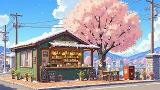 Soft Spring Vibes 🌸 Relaxing Lofi Cafe Mix ☕ Calm Focus for Work / Study