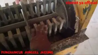 bongkar mesin penghancur janggel jagung ..ternyata begini dalamnya