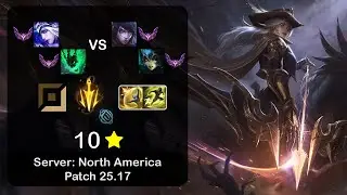 Ashe ADC + Thresh vs Aphelios + Nami - NA Master - Patch 25.17