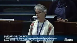 Councillor Dianne Saxe's Remarks on the city's expansion of new housing for the homeless.