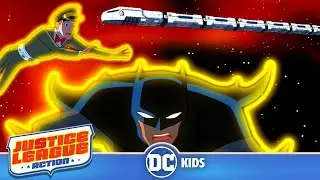 Justice League Action en Latino | ¡Pilla ese tren espacial! | DC Kids