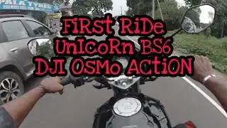 First Ride With New Unicorn 160 BS6 And Dji Osmo Action Camera(Not review, Just Ride)