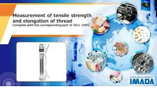 Tension strength and elongation test of thread