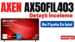 AXEN AX50FIL403 Televizyon İncelemesi