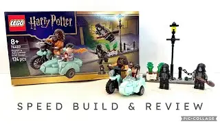 2026 LEGO Harry Potter 76459 Hagrid & Harry's Privet Drive Escape SPEED BUILD & REVIEW!!!