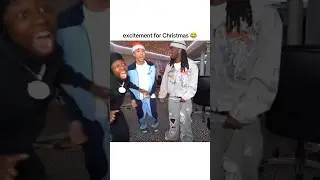 he got in extra excitement 😂.  #funny #fun #christmas #fypシ゚#shorts