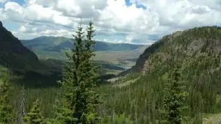 Flat Tops wilderness, Wall lake trail, rim of amphitheater