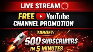 🔴 today I am here to grow my channel let's see who support my channel ✌️