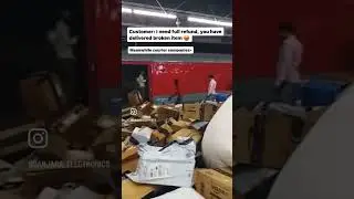 WTF 😡 Big loss for E-commerce companies #shipping #ecommerce #courier #delivery #viral #fun