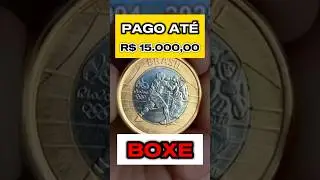 Moeda do Boxe 1 real 2014 das olimp&iacute;adas #moedadasolimpiadas #moedasraras #moedasvaliosas #moedas