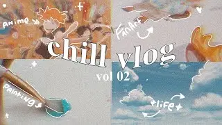 🌱 vlog vol. 02 // ft. animal crossing fanart, anime, and horrible painting skills