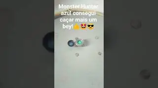 Monster Hunter azul consegui derrota mais um bey!🤩👍😎