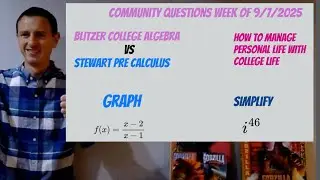 Community Math Questions Week of 9/7/2025