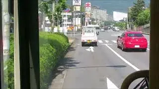 亀の井バス502　別府駅西口⇔扇山団地(往復)　前面展望動画