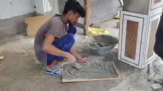 Pillar tiles Installing accurately | Step by Step Fitting Guide |#rtmwork #trending