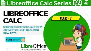 Convert column data in row data (Transpose option) Class-7 #ccekwithpooja #CCC CCC Free Class