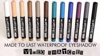 Made To Last Waterproof Eyeshadow - swatches by AliceLikeAudrey per PUPA