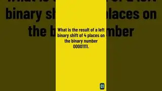 Binary Shift #gcse #computerscience #computersystems #exam #revision #binary #shift