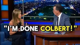 Jennifer Aniston WALKS OFF Stephen Colbert&rsquo;s Show After Heated Clash