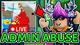 ROBLOX FISCH ADMIN ABUSE! (Live Tidefall Update)