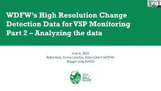 WDFW High Resolution Change Detection Program - How to Use HRCD Data