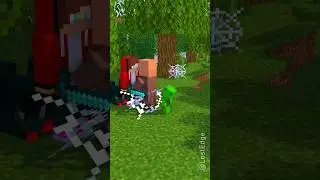 HELP JJ save Baby Mikey and Villager from poison Spider - Maizen Minecraft Animation #maizen